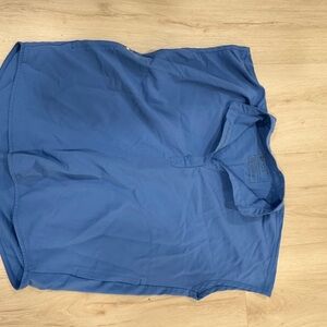 Figs Blue Short Sleeve Tee
